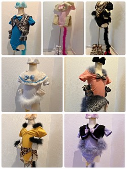 ネコ　ピンク110〜120cm、残り5色100〜110cm(黄色なし)
