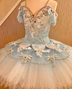 水色チュチュ E130〜140cm×1 リメイク衣裳のため¥6000