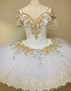 白、ゴールドチュチュA 155〜165cm  ¥8000